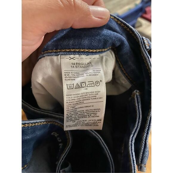 Old Navy Medium Wash Mid Rise Skinny Jeans Size 14 - Picture 6 of 6